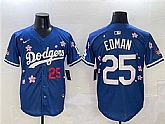 Men's Los Angeles Dodgers #25 Tommy Edman Royal 2025 Tokyo Series Limited Stitched Jersey,baseball caps,new era cap wholesale,wholesale hats